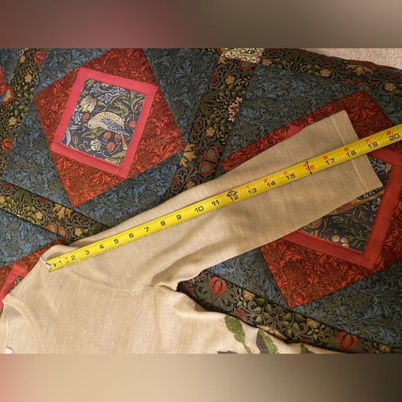 GARNET HILL Eco Merino embroidered Cardigan S - Picture 6 of 8